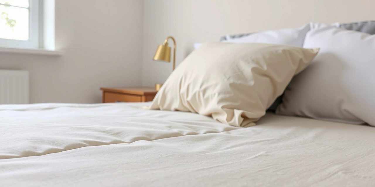 Close-up of crisp, hospital-grade bedding corners